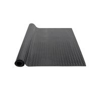 VEVOR Alfombrilla para Suelo de Garaje 1236x3065 mm Rollo SBR Suelo de Goma Patrón 3D Grosor 3 mm Impermeable Fácil de Limpiar para Proteger el Suelo Debajo del Coche, Garaje, Gimnasio, Negro