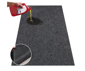 VEVOR Alfombrilla para Suelo de Garaje 2286x5791,2mm Alfombrilla Protectora Antideslizante Impermeable Agua Barro Aceite para Coche con Respaldo de TPE Antifugas Fácil de Limpiar Corte, Varios Usos