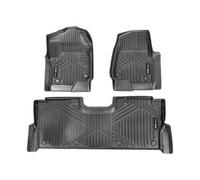 VEVOR Alfombrillas para Automóvil, Aptas para Ford F-250/F-350/F-450 2017-2022, 3 Piezas de Revestimientos para la Primera y Segunda Fila, TPE, Todo Tipo de Clima, Fácil de Limpiar, Color Negro