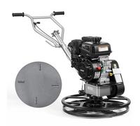 VEVOR Alisadora de Hormigón a Gasolina con Llana 610mm de Diámetro | Fratasadora de Hormigón con Motor Kohler de 7HP, 5,2kW 3600RPM 4 Cuchillas Bandeja de Acabado Flotante para Suelo de Cemento