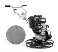 VEVOR Alisadora de Hormigón a Gasolina con Llana 610mm de Diámetro | Fratasadora de Hormigón con Motor Kohler de 7HP, 5,2kW 3600RPM 4 Cuchillas Bandeja de Acabado Flotante para Suelo de Cemento
