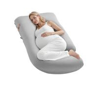 VEVOR Almohada Corporal de Maternidad en Forma de G, con Funda Extraíble y Lavable, Suaves y Transpirables para Aliviar la Espalda, el Vientre, Las Caderas y Las Piernas, 1320 x 680 x 200 mm