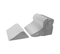 VEVOR Almohada de Cuña para Descansar, Juego de 4 uds de Cuñas Ortopédicas Ajustables para Cama, Soporte para Piernas, Cuello y Hombros, para Reflujo Ácido, Alivio de Ronquidos, Blanco y Gris