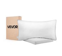 VEVOR Almohadas de Cama, 2 Piezas, Tamaño Queen 760 x 500 mm, Almohadas de Hotel de Lujo con Relleno Alternativo de Plumón Original, Sujetas y Mullidas, ideales para Descanso y Relajación, Blanco