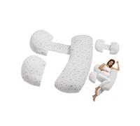 VEVOR Almohadas de Maternidad en Forma de H Ajustable para Embarazadas, Almohada Corporal Suave con Funda Extraíble y Lavable para Soporte de Espalda, Abdomen y Cadera, Liviana y Portátil, Blanco