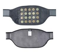VEVOR Almohadilla Térmica de Infrarrojos Lejanos con 10 Piedras de Jade Natural y 10 de Turmalina para Aliviar el Dolor, con Masaje de Vibración de 3 Niveles para Cintura, 1375 x 215 x 50 mm, Neopreno