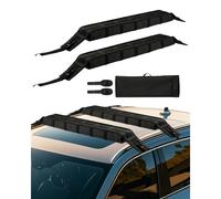 VEVOR Almohadillas Universales para Portaequipajes de Coche 83,8 cm Almohadillas Blandas Carga de 80 kg con Correas de Amarre, Bolsa de Almacenamiento para Canoas, Kayak, Tablas de Snowboard