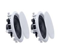 VEVOR Altavoces de Techo 203,2 mm 1 Par, Sistema de Altavoces para Techo, Potencia Máxima de 150 W, Sonido Hi-Fi, Montaje Empotrado, para Sala de Estar, Cine en Casa, Comedor, Balcón Cubierto
