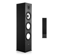 VEVOR Altavoz de Suelo de 2 Vías, con Tweeter de 2,54 cm y Woofer de 16,51 cm, Potencia Máxima de 200 W, Respuesta de Frecuencia de 70 Hz a 20 kHz, Carcasa Robusta de MDF, para Audio Doméstico