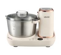 VEVOR Amasadora Eléctrica 5L para Preparar Masa con Función de Fermentación | Para Pizza, Pasta, Fufu, Panes, Bol de Acero Inoxidable SUS304 y Cuerpo de ABS, con Temporizador y Panel de Control Visible