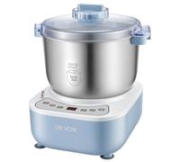 VEVOR Amasadora Eléctrica 6,5 L para Preparar Masa, Función de Fermentación | Para Pizza, Pasta, Fufu, Panes, Bol de Acero Inoxidable 304 y Cuerpo de ABS, con Temporizador y Panel de Control Visible