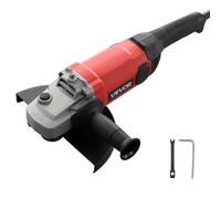 VEVOR Amoladora Angular de 230 mm 2000 W 6500 RPM con Protector Ajustable | para Corte, Lijado y Eliminación de Óxido, con Arranque Suave, Asa Lateral, Cable de 2 m y 2 Escobillas de Carbón Incluidas