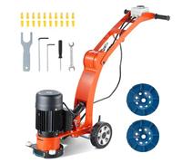 VEVOR Amoladora Eléctrica para Pisos de Concreto 1500W Reparadora de Concreto con Disco de Lijado para Pisos 180 mm 1400 RPM Motor sin Escobillas Amoladora de Superficies para Granito, Mármol, Piedras