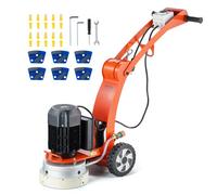 VEVOR Amoladora Eléctrica para Pisos de Concreto 2200W Reparadora de Concreto con Disco de Lijado para Pisos 250 mm 1430 RPM Motor sin Escobillas Amoladora de Superficies para Granito, Mármol, Piedras