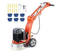VEVOR Amoladora Eléctrica para Pisos de Concreto 2200W Reparadora de Concreto con Disco de Lijado para Pisos 250 mm 1430 RPM Motor sin Escobillas Amoladora de Superficies para Granito, Mármol, Piedras