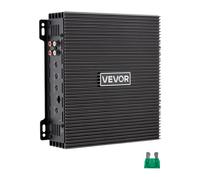 VEVOR Amplificador para Automóvil 2 Canales Clase AB Máximo 2 x 300W a 4 ohmios y 2 x 600W a 2 ohmios, Amplificador Estéreo de Audio para Coche Puenteable para Vehículo Todoterreno Sedán SUV Camioneta