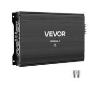 VEVOR Amplificador para Automóvil 4 Canales Clase AB Máximo 4 x 250W a 4 ohmios y 4 x 500W a 2 ohmios, Amplificador Estéreo de Audio para Coche Puenteable para Sedán SUV Camioneta Vehículo Todoterreno