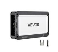 VEVOR Amplificador para Automóvil 4 Canales Clase D Máximo 4 x 420W a 4 ohmios y 4 x 600W a 2 ohmios, Amplificador Estéreo de Audio para Coche Puenteable para Sedán SUV Vehículo Todoterreno Camioneta