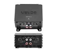 VEVOR Amplificador para Automóvil 4 Canales Puenteable Clase D, Máximo 4 x 110W a 4 ohmios y 4 x 160W a 2 ohmios, Amplificador Estéreo de Audio para Coche para Camioneta Vehículo Todoterreno Sedán SUV