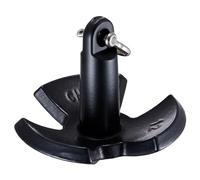 VEVOR Ancla de Río Ancla de Barco de Hierro Fundido Revestida de Vinilo Negro con Grillete Ancla de Seta de Grado Marino para Botes de hasta 3 m para Muelles de Ríos y Lagos con Fondo de Lodo