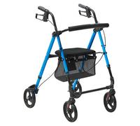VEVOR Andador para Personas Mayores Andador Plegable de Aluminio Azul + Negro