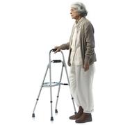 VEVOR Andador Plegable Un Solo Brazo Altura Ajustable 380 x 325 x (770-889) mm