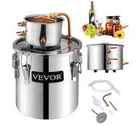 VEVOR Anhon Destilador de Agua de Calentamiento Automático12.3L 3.3 GAL Destilador de Agua Elaboración de Agua de Acero Inoxidable 304