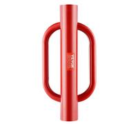 VEVOR Apisonador Manual para Postes de Cerca con Asas, Diámetro Interior 101,6 mm, Postes en T, Acero al Carbono, Resistente, para Canal en U, Poste de Señalización y Madera, Rojo, 490 x 242 x 118 mm