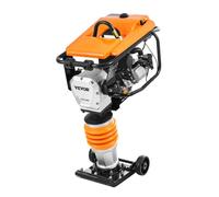 VEVOR Apisonadora Vibratoria 4 Resortes 6,5 HP con Motor de 196 cc para Suelo
