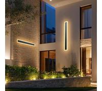 VEVOR Apliques de pared de Villa, 2 Piezas, Tira Larga de 80 x 8 x 5 cm, Apliques de Pared Modernos, Blanco Cálido de 3000 K, IP65 Resistente al Agua, Antioxidante, para Patio, Casa, Porche, Garaje