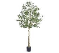 VEVOR Árbol Artificial de Olivo 810 x 1790 mm Planta Artificial de PE para Decoración Maceta de Árbol Verde 170 x 145 mm Planta Falsa para Hogar, Oficina, Hotel, Centro Comercial, Interior y Exterior