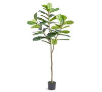 VEVOR Árbol Artificial Higo de Hoja de Violín 810 x 1850 mm Planta Artificial para Decoración Maceta de Árbol Verde Falso 170 x 145 mm para Hogar, Oficina, Hotel, Centro Comercial, Interior y Exterior