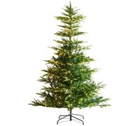 VEVOR Árbol de Navidad Artificial 1,98 m con 350 Luces LED Blancos y 900 Puntas