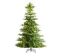 VEVOR Árbol de Navidad Artificial 2,3 m con 700 Luces LED Blancos y 1319 Puntas