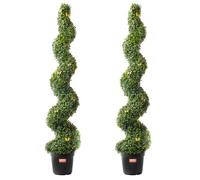 VEVOR Árboles Topiarios Artificiales Boj Bicolor Milán 300 x 300 x 1600 mm 2 uds