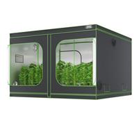 VEVOR Armario de Cultivo 305x305x203 cm Carpa de Cultivo Hidropónico Mylar 600D Altamente Reflectante con Ventana de Observación, Bolsa de Herramientas, Bandeja de Piso para Cultivo de Plantas