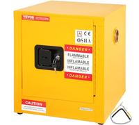 VEVOR Armario de Seguridad Puerta Individual Cerrar Manualmente Amarillo 43 x 43 x 46CM para Una Variedad de Ambientes Comerciales e Industriales y También Puede Ser Adecuado para Uso Doméstico