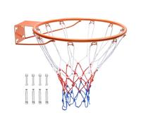 VEVOR Aro de Baloncesto montado en la Puerta de la Pared, Resistente Q235, Borde Flexible con Red, aro Colgante estándar de 18 Pulgadas para Interiores y Exteriores
