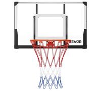 VEVOR Aro de Baloncesto, Montaje en Pared, con Tablero de Policarbonato de 1117,6 mm y 2 mm de Grosor, Red de Baloncesto de Nailon Tejido Reforzado, Ideal para Un Juego Profesional y Divertido