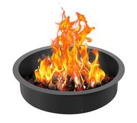 VEVOR Aro para Hoguera Diámetro Exterior 1016 mm, Diámetro Interior 914,4 mm, Altura 215,9 mm, Revestimiento de Acero al Carbono, Anillo para Fogata sobre o en el Suelo, para Acampar al Aire Libre