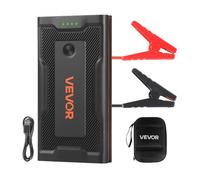 VEVOR Arrancador de Batería 1000A Pico 7200mAh, Arrancador de Baterías de Coche 12 V, Diésel 3L, Gasolina 5L, Linterna 3 Modos, 12 Protecciones, Banco de Energía Portátil USB para Barco Moto Camión