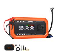 VEVOR Arrancador de Baterías con Compresor de Aire de 3000 A para Coche, Inflador de Neumáticos Portátil, 150 PSI, con Apagado Automático, Batería Externa, Cargador de Batería de 12 V, Linterna LED