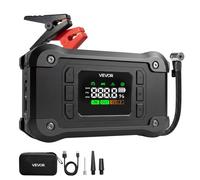 VEVOR Arrancador de Baterías con Compresor de Aire de 8000 A para Coche, Inflador de Neumáticos Portátil, 150 PSI, con Apagado Automático, Batería Externa, Cargador de Batería de 12 V, Linterna LED