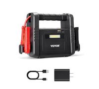 VEVOR Arranque de Batería de 4000A Pico para Coches con Cables de Puente de Compresor de Aire, Pantalla LCD, Luz LED, Caja de Arranque de Litio para Todos Los Motores de Gasolina/Diésel de hasta 10L