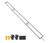 VEVOR Aserradero Móvil para Motosierra 3,66 m, Riel de Guía para Aserraderos Móviles con 4 Barras Transversales, 2 Cuñas, Kit de Guía de Fresado de Rieles Ajustable para Constructores, Carpinteros