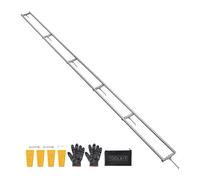 VEVOR Aserradero Móvil para Motosierra 4,57 m, Riel de Guía para Aserraderos Móviles con 6 Barras Transversales, 4 Cuñas, Kit de Guía de Fresado de Rieles Ajustable para Constructores, Carpinteros