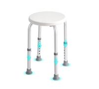 VEVOR Asiento de Ducha Antideslizante Altura Ajustable 355-480 mm Silla de Ducha Carga de 136,1 kg Silla de Baño de Aluminio y PE Ayuda para Ducha para Personas Mayores, Mujeres Embarazadas, Baño