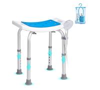 VEVOR Asiento de Ducha Taburete Ducha Altura Ajustable 360-490 mm Carga 158,8 kg