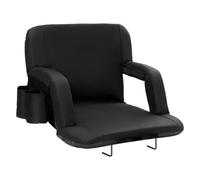 VEVOR Asiento de Estadio con Respaldo Ancho de Blanqueador, Silla de Estadio con Cojín Acolchado Plegable con Portavasos de Bolsillo con Gancho, Ideal para Eventos Deportivos, Camping, Conciertos