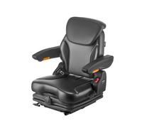 VEVOR Asiento Universal para Carretilla Elevadora 540 x 600 x 670 mm Asiento con Suspensión con Respaldo Ajustable, Reposabrazos, Reposacabezas y Cinturón de Seguridad, Microinterruptor para Tractor